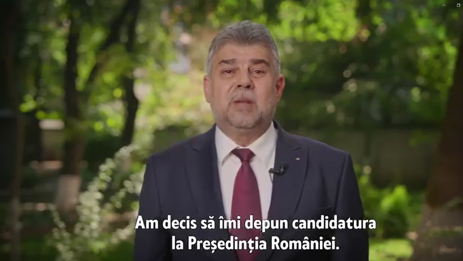 Marcel Ciolacu I Anun Candidatura La Preziden Iale